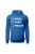 Bluza męska z kapturem Wolny zajęty strażak - niebieska