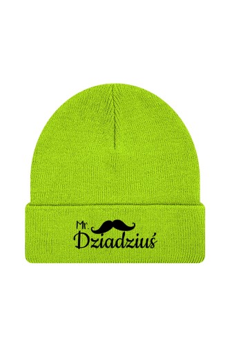 Czapka zimowa Mr dziadziuś - limonka