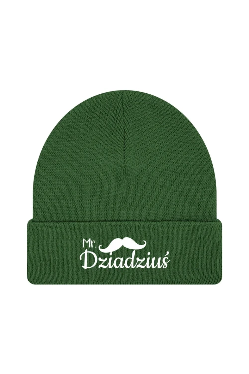 Czapka zimowa Mr dziadziuś - ciemnozielona