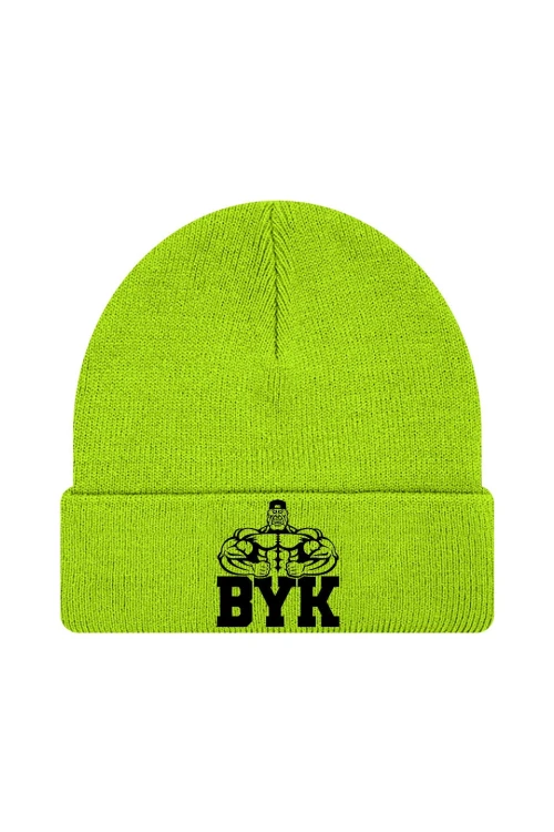 Czapka zimowa Byk - limonka