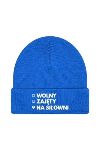 Czapka zimowa Wolny Zajęty Na siłowni