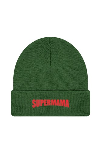 Czapka zimowa Supermama - ciemnozielona