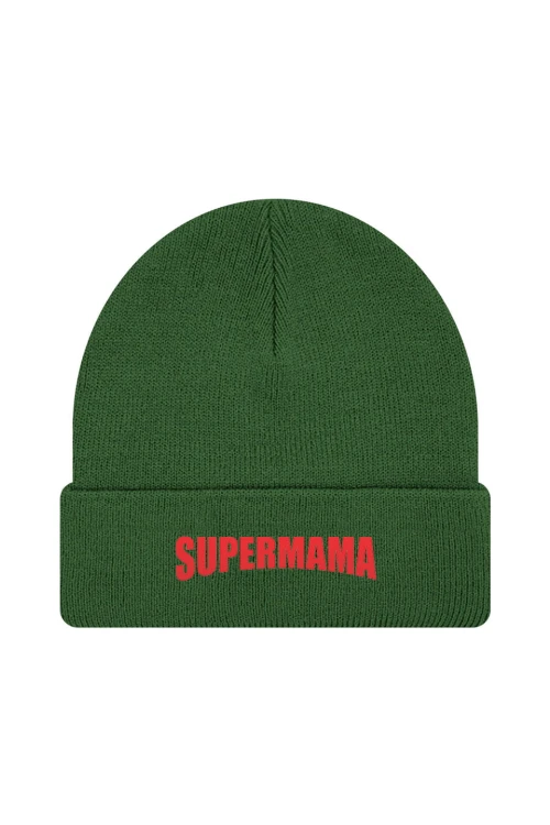 Czapka zimowa Supermama - ciemnozielona