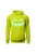 Bluza męska z kapturem Dynia przerażający uśmiech - limonka
