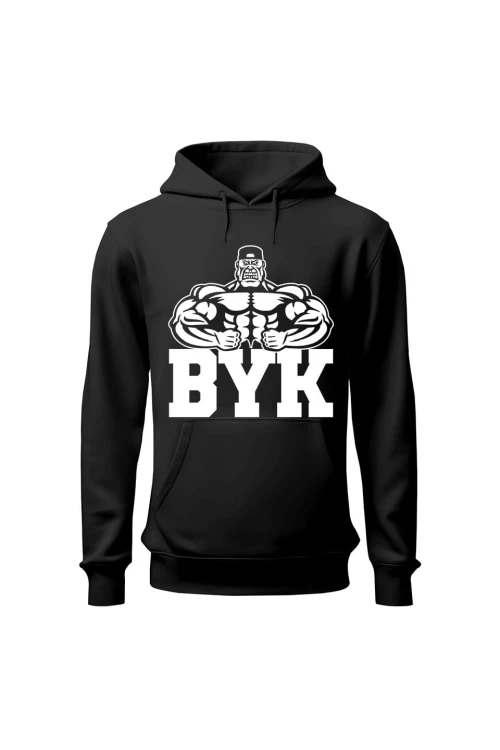 Bluza damska z kapturem Byk - czarna