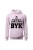 Bluza damska z kapturem Byk - różowa