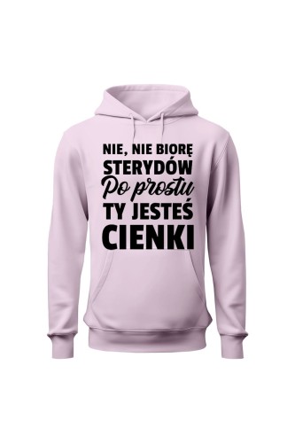 Bluza damska z kapturem Nie nie biorę - różowa