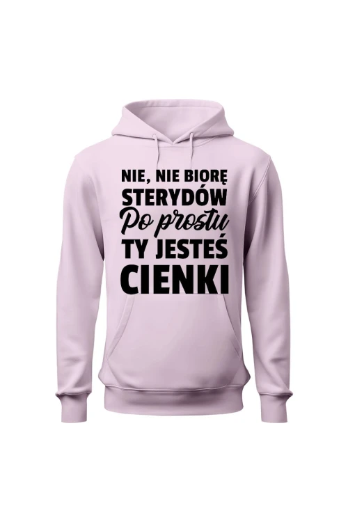 Bluza damska z kapturem Nie nie biorę - różowa