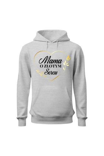 Bluza damska z kapturem Mama o złotym sercu