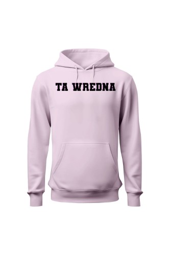 Bluza damska z kapturem Ta Wredna - różowa