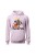 Bluza damska z kapturem Meowy Christmas - różowa
