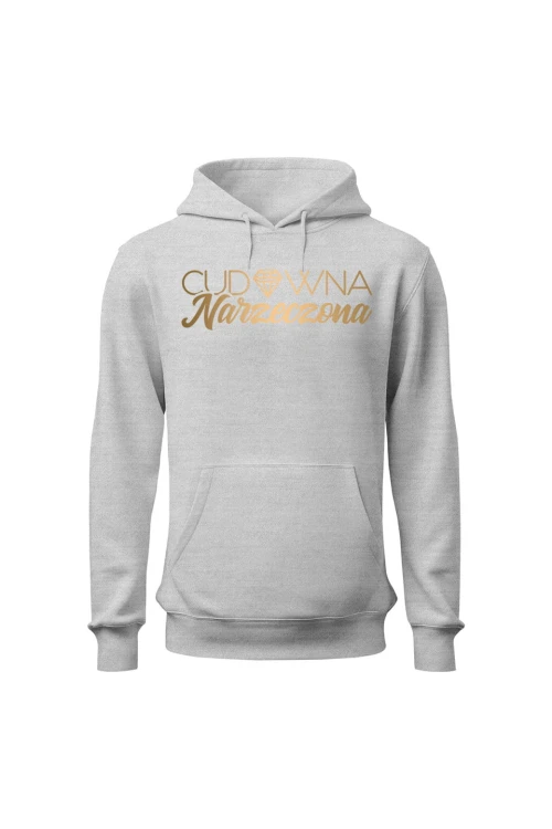 Bluza damska z kapturem Cudowna narzeczona - szara
