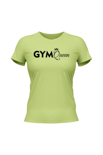 Koszulka damska Gym Queen - limonka