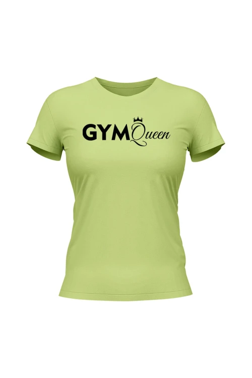 Koszulka damska Gym Queen - limonka