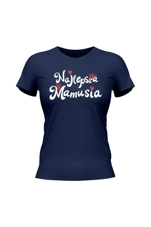 Koszulka damska Najlepsza mamusia - granatowa