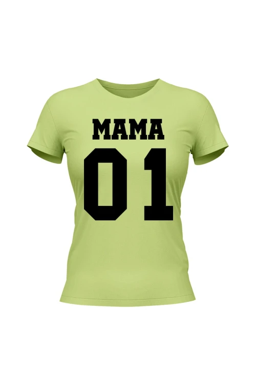 Koszulka damska Mama 01 - limonka