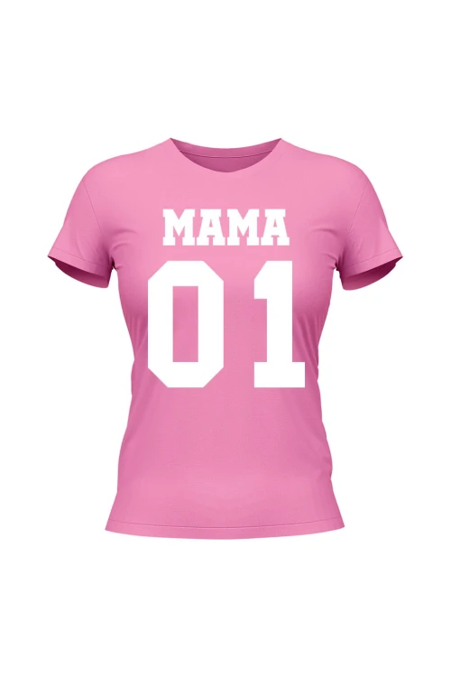 Koszulka damska Mama 01 - różowa