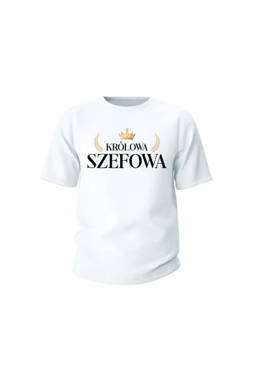 Koszulka dziecięca Królowa Szefowa - biała
