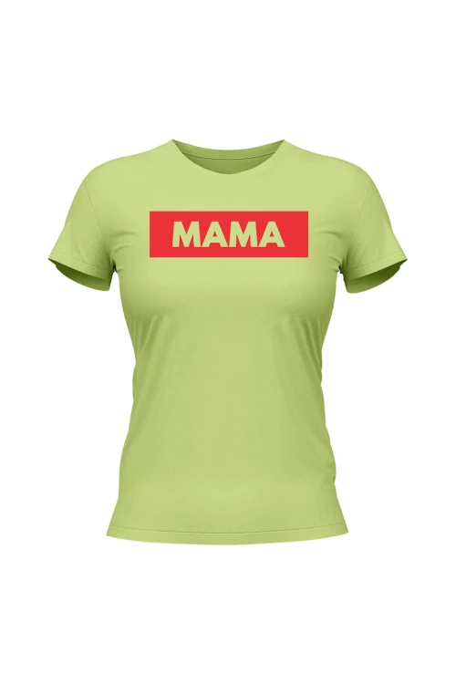 Koszulka damska Mama - limonka
