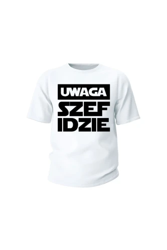 Koszulka dziecięca Uwaga szef idzie