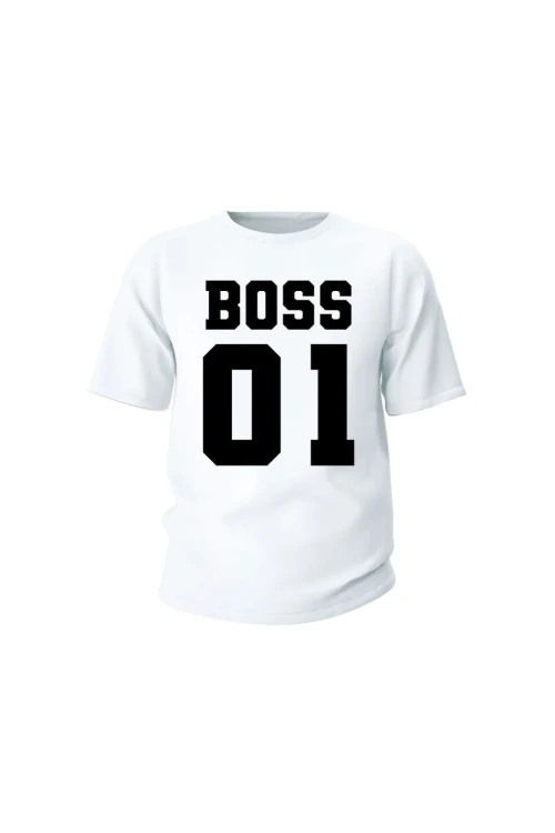 Koszulka dziecięca Boss 01 - biała