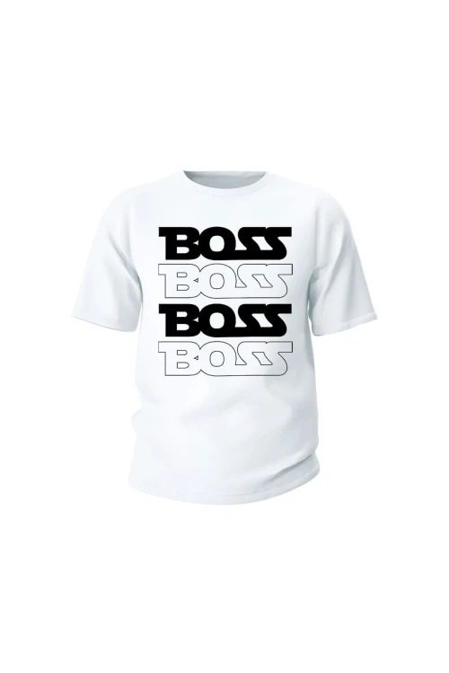 Koszulka dziecięca Boss boss - biała