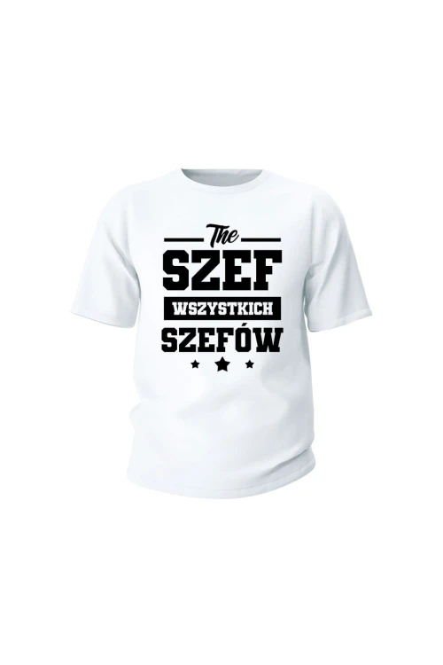 Koszulka dziecięca The szef wszystkich szefów - biała