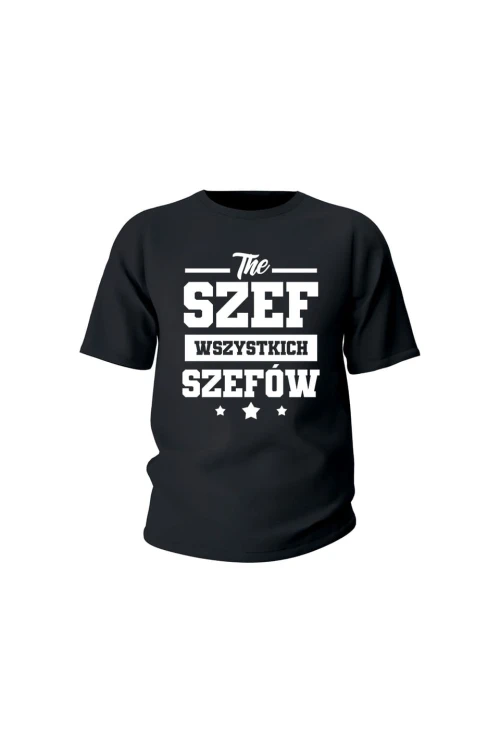 Koszulka dziecięca The szef wszystkich szefów - czarna