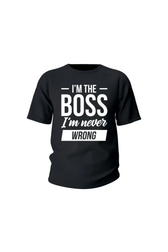 Koszulka dziecięca Im the boss im never wrong