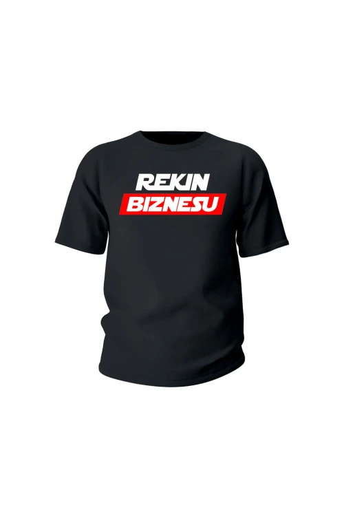 Koszulka dziecięca Rekin biznesu - czarna