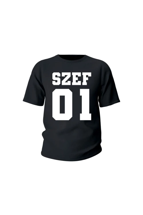 Koszulka dziecięca Szef 01 - czarna