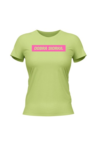 Koszulka damska Dobra siorka - limonka