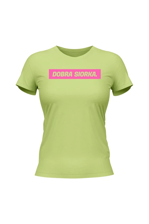 Koszulka damska Dobra siorka - limonka