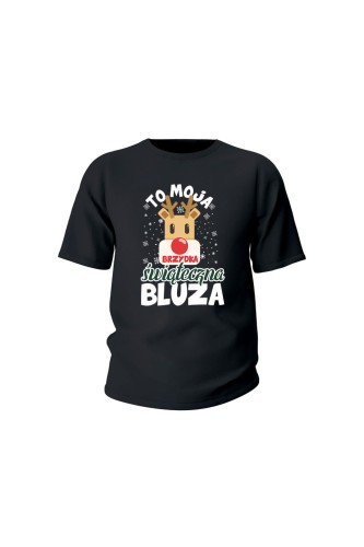 Koszulka dziecięca To moja brzydka świąteczna bluza - czarna