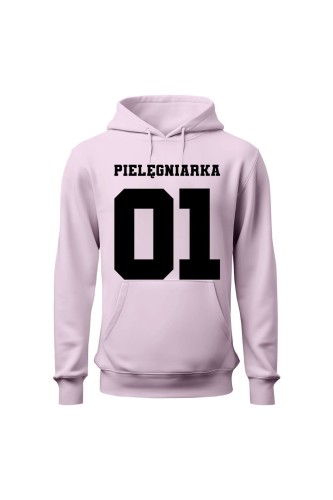 Bluza damska z kapturem Pielęgniarka 01 - różowa