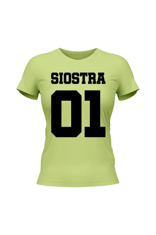 Koszulka damska Siostra 01 - limonka