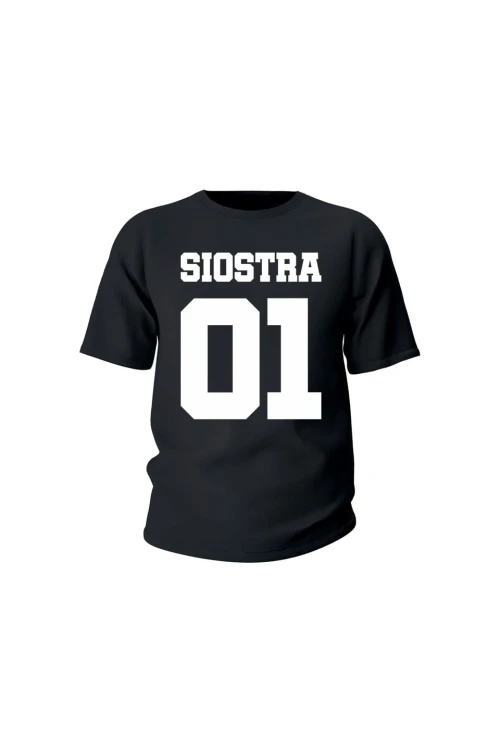 Koszulka dziecięca Siostra 01 - czarna