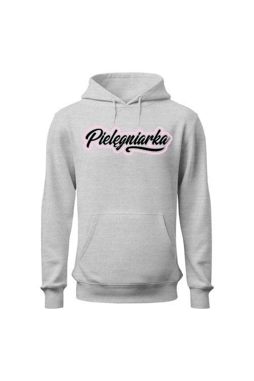Bluza damska z kapturem Pielęgniarka - szara