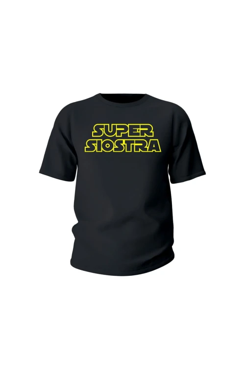 Koszulka dziecięca Super siostra - czarna