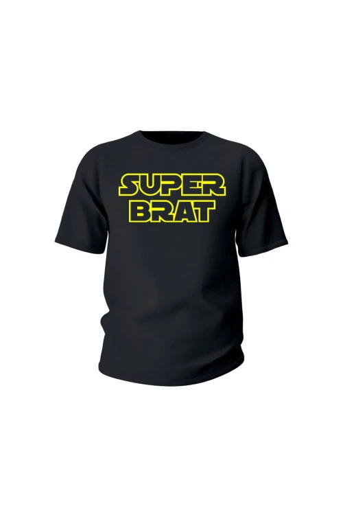 Koszulka dziecięca Super brat - czarna
