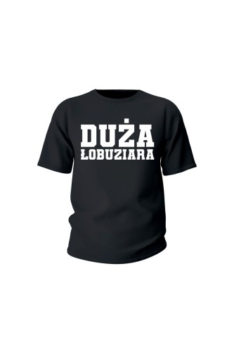 Koszulka dziecięca Duża Łobuziara - czarna