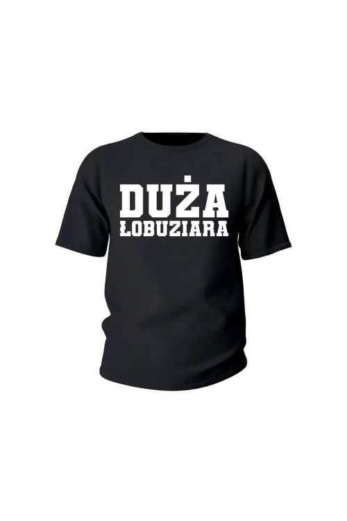 Koszulka dziecięca Duża Łobuziara - czarna