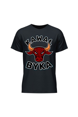 Koszulka męska Kawał byka - czarna