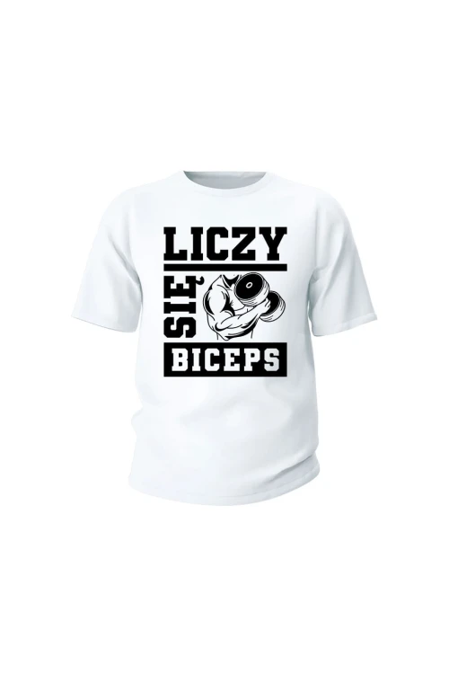 Koszulka dziecięca Liczy się biceps - biała