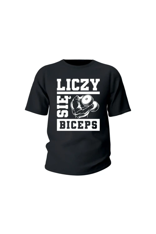 Koszulka dziecięca Liczy się biceps - czarna