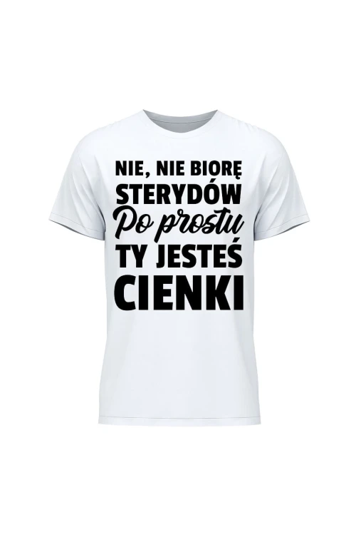 Koszulka męska Nie nie biorę - biała