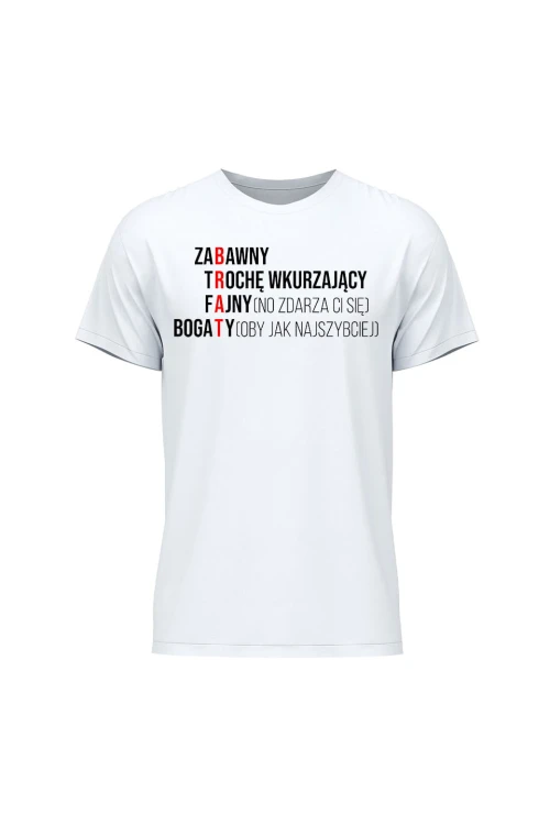 Koszulka męska Brat cechy krzyżówka - biała