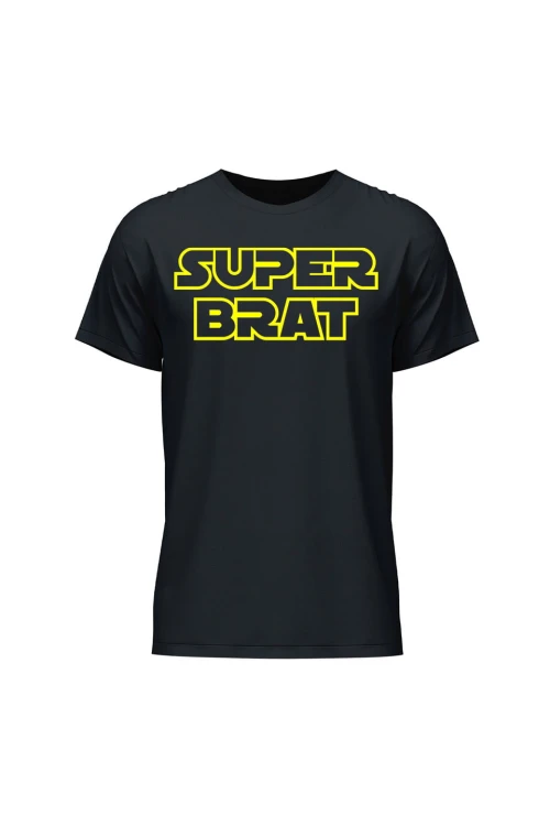 Koszulka męska Super brat - czarna