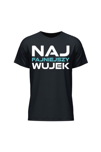 Koszulka męska Naj fajniejszy wujek - czarna