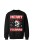 Bluza bez kaptura Merry Fishmas - czarna